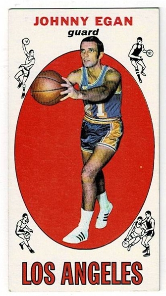 1969 Topps Basketball #16 Johnny Egan - Los Angeles Lakers
